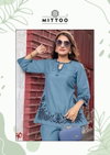 Classic By Mittoo Viscose Weaving Kurti With Bottom Wholesale Market In Surat

